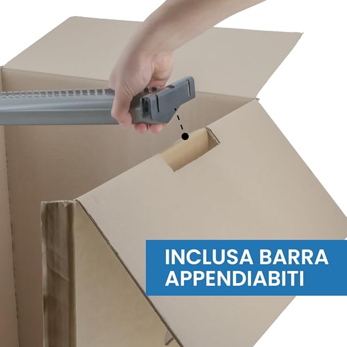 2 Scatole Cartoni Porta Abiti