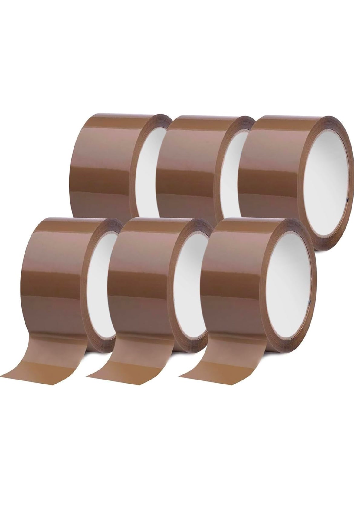 36 Rotoli Nastro Adesivo Silenzioso Per Imballaggio 50mm X 66m, Colore Avana (Made In Italy)